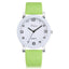 Montre à Quartz Blanche Élégante pour Femme avec Bracelet en Cuir