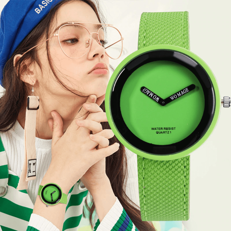 Montre en cuir pour femmes élégante - Design minimaliste