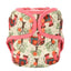 Couche en tissu pour bébé ajustable à taille unique avec double gousset