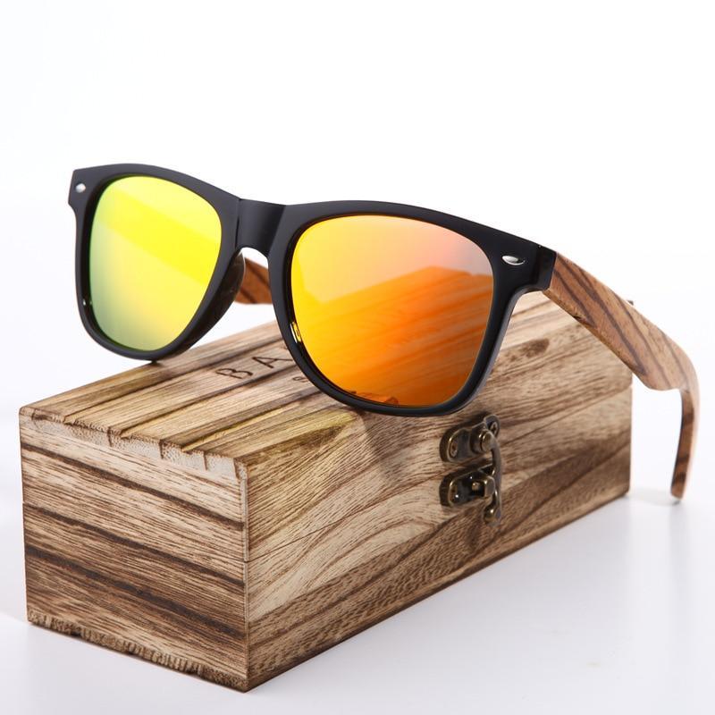 Gafas de sol de bambú polarizadas hechas a mano de lujo