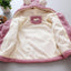 Cozy Velvet Winter Coats for Baby Girls - Heart Print Hoodies - Korvel