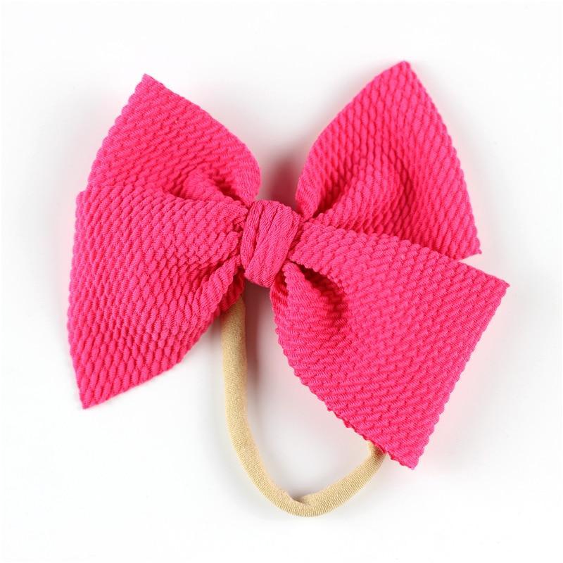Bandeau Stylé pour Filles Bébé avec Grand Nœud