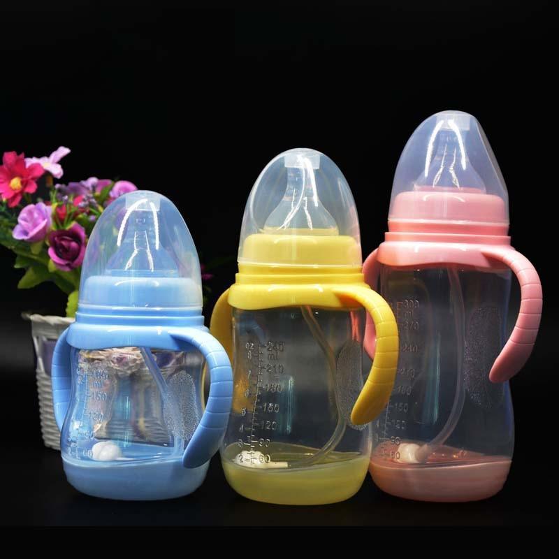 Botella para Bebés Anti-Cólicos Libre de BPA con Popote