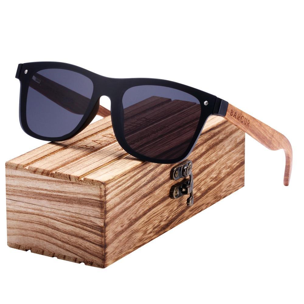 Luxury Polarized Wood Sunglasses with UV400 Protection