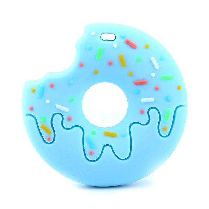 Chupete de Silicona Donut de Mapache Hombre de Jengibre - Regalo Seguro y Divertido