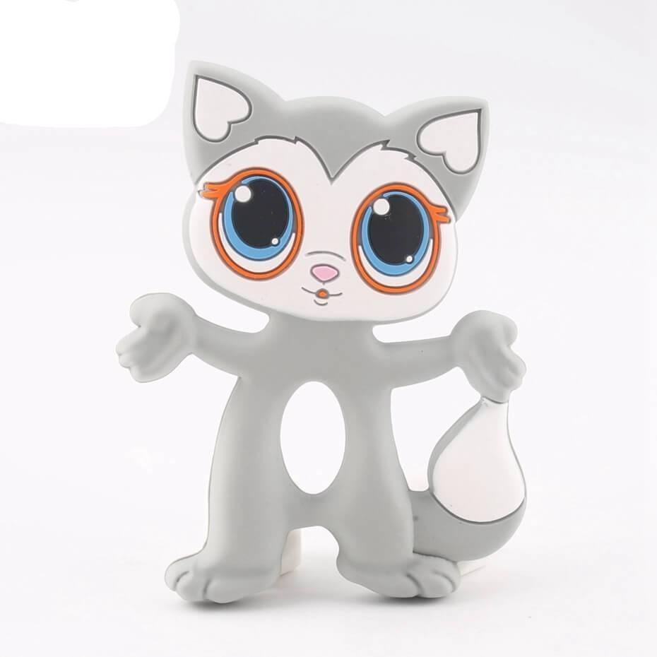 Chupete de Silicona con Diseño de Animales de Dibujos Animados - Seguro y Divertido para Bebés