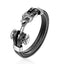 Pulsera de Ancla de Cuero Genuino con Charm de Acero Inoxidable