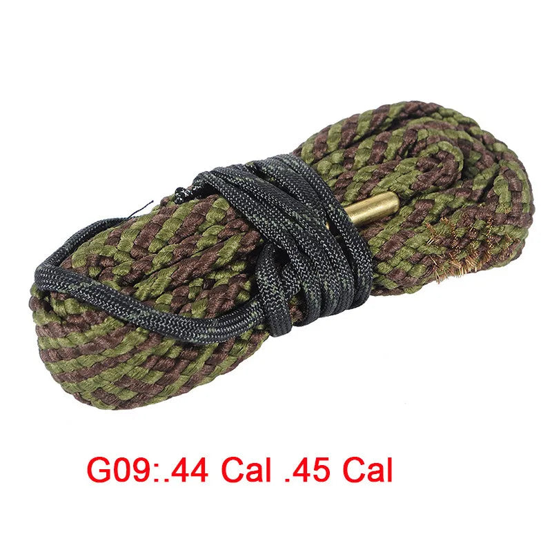 Hunting Gun Bore Cleaner Snake.22 Cal.223 Cal.38 Cal& 5.56mm,7.62mm,12GA Rifle Cleaning Kit Tool Rifle Barrel Calibre Snake Rope - Korvel