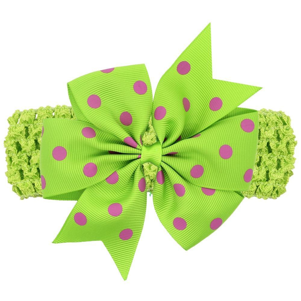 Modern Luxury Dot Bow Wide Headband for Girls