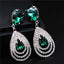 Elegant Wedding Bridal Jewelry Set with Rhinestones and Crystals