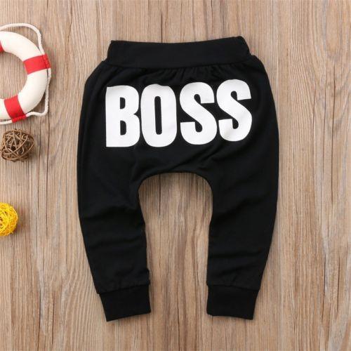 Modern Printed Baby BOSS Pants - Premium Cotton Trousers