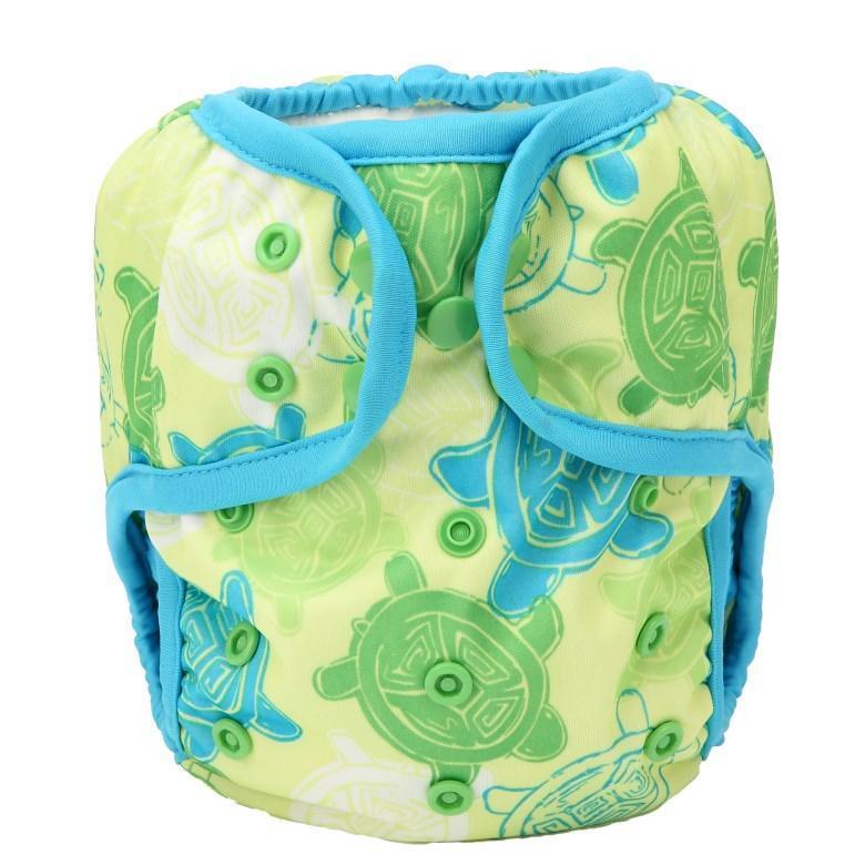 Couche en tissu pour bébé ajustable à taille unique avec double gousset