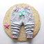 Pantalons pour bébés filles avec broderie de papillon mignon - 100 % coton