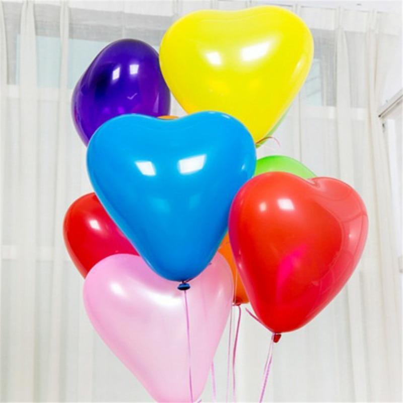 100-Piece Heart Shaped Balloons for Every Celebration