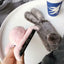 Funda de Peluche Linda y Esponjosa para iPhone - Diseño de Orejas de Conejo
