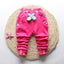 Pantalons pour bébés filles avec broderie de papillon mignon - 100 % coton
