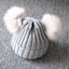 Charming Newborn Baby Winter Knit Hat with Pompom