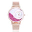 Montre de luxe pour femme avec bracelet en cristal - Élégante et stylée