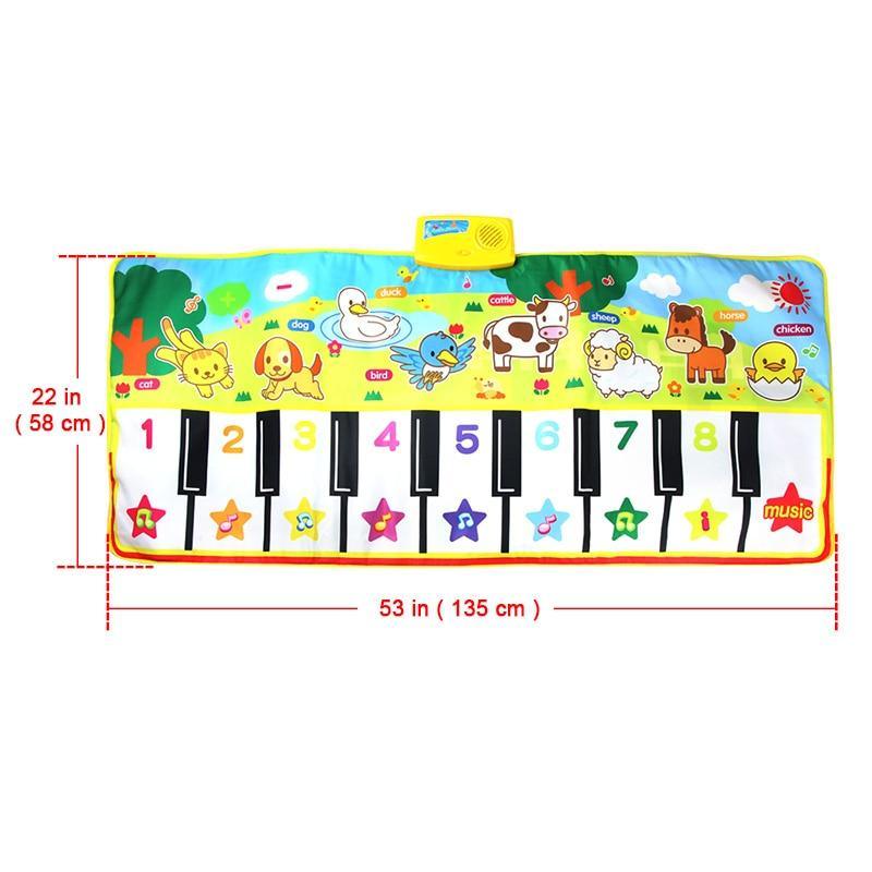 Tapis Musical Interactif avec Sons d'Animaux pour Enfants
