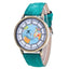 Montre à Quartz Casual Femme avec Design de Carte du Monde