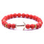 Bracelet en Pierre Naturelle au Design Ancre Élégant pour Hommes et Femmes