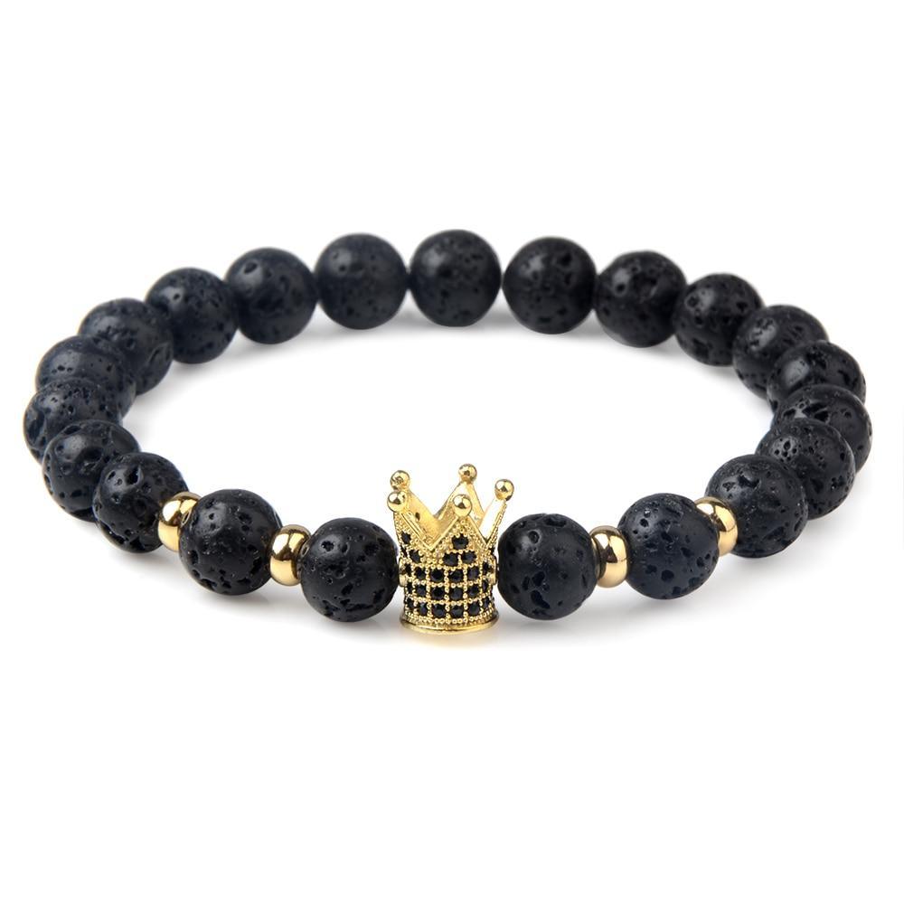 Elegant Tiger Eye Bracelet with Lion Head Charm