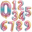 32-Inch Luxury Helium Foil Number Balloons for Celebrations - Korvel