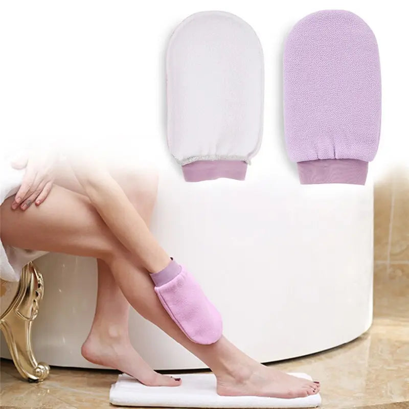 Gants de bain exfoliants premium pour un nettoyage rafraîchissant