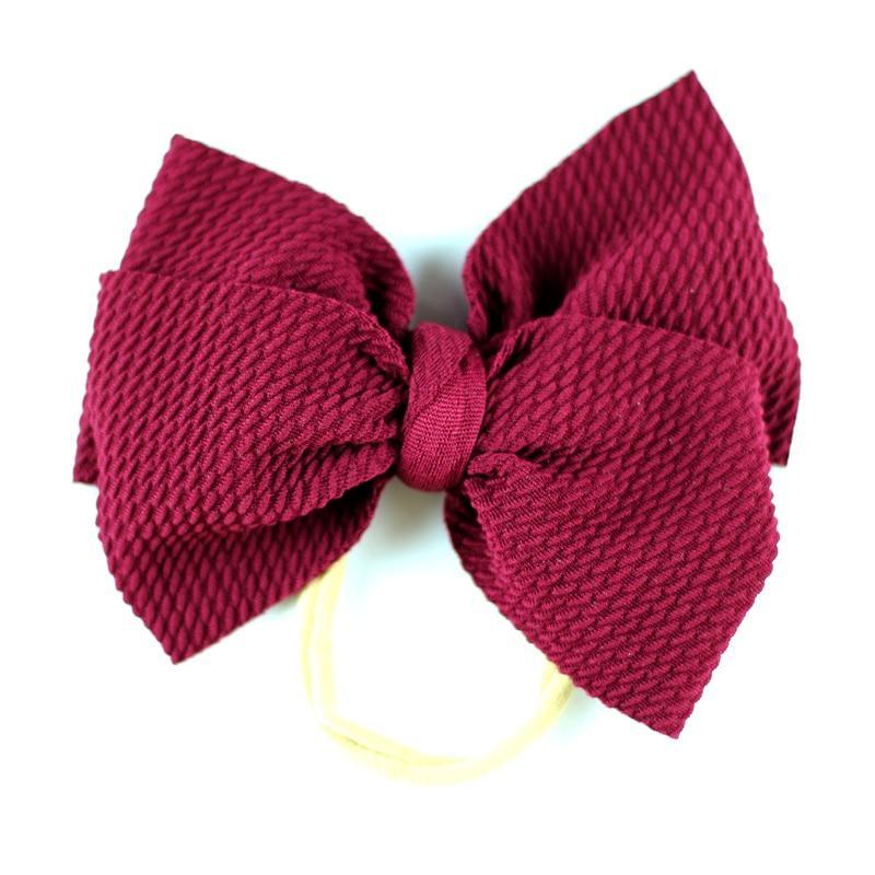 Bandeau Stylé pour Filles Bébé avec Grand Nœud