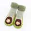 Baby Warm Stretchy Booties with Rubber Soles for Newborns