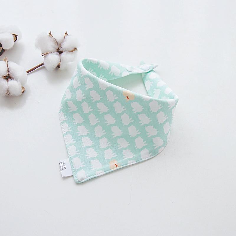 Adjustable Cotton Cartoon Bandana Bibs for Babies