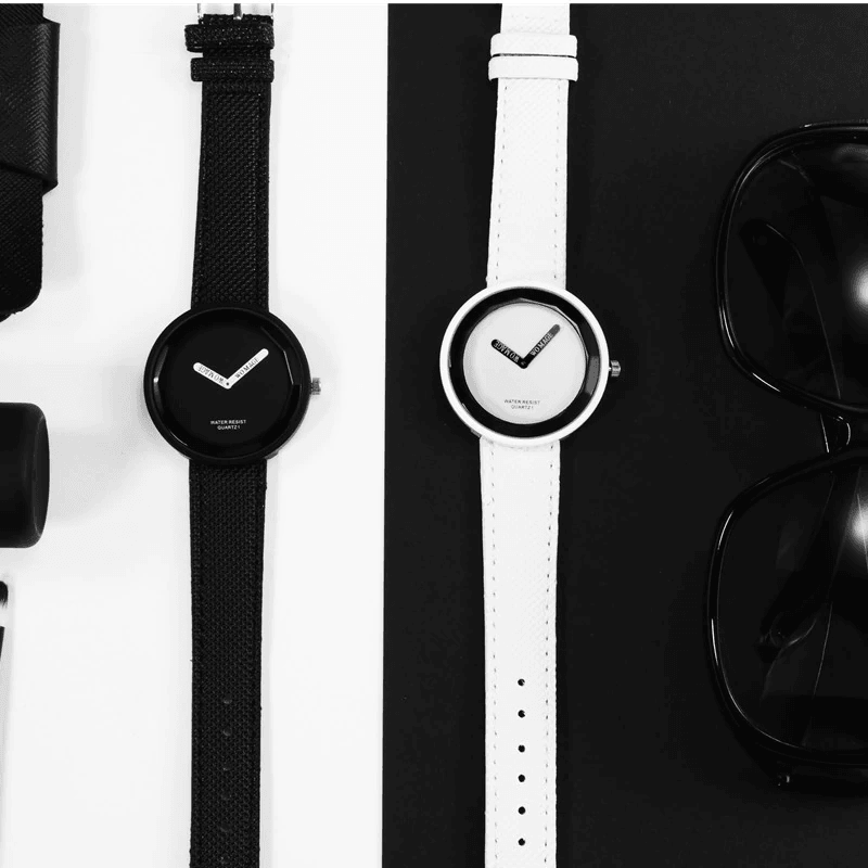 Montre en cuir pour femmes élégante - Design minimaliste