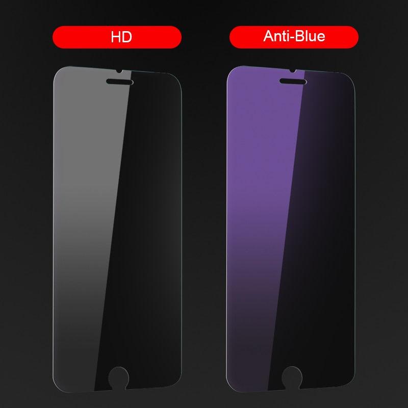Protector de Pantalla de Vidrio Templado Anti Luz Azul en Paquete de 2 para iPhone