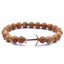 Bracelet en Pierre Naturelle au Design Ancre Élégant pour Hommes et Femmes