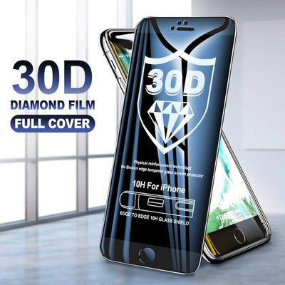 30D Curved Edge Full Cover Tempered Glass Screen Protector