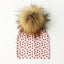 Chapeau de bébé moderne de luxe avec pompon pour l'automne et l'hiver