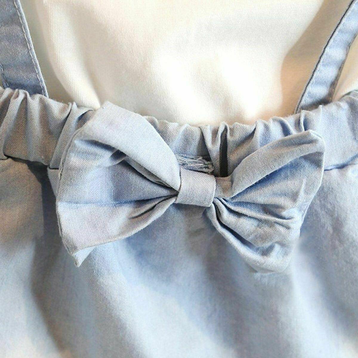 Conjunto de Vestido con Volantes Encantador para Niñas Pequeñas