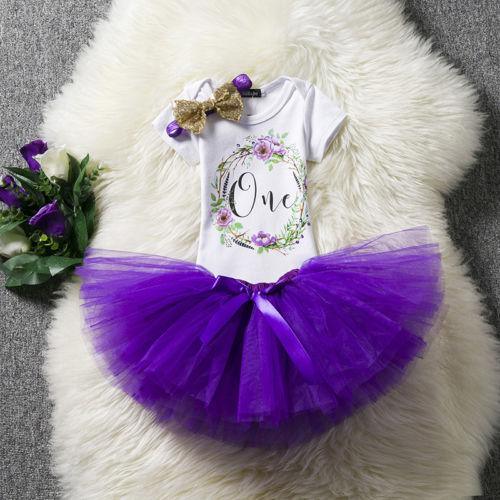 Fluffy Pink Tutu Dress for Baby's First Birthday