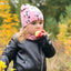 Modern Cartoon Sheep Cotton Hat & Scarf Set for Kids