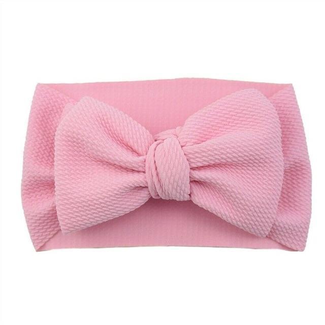 Stylish Big Bow Hair Accessories for Toddler Girls - Stretchy Turban Headbands - Korvel