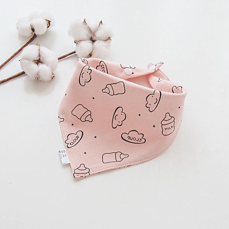 Adjustable Cotton Cartoon Bandana Bibs for Babies