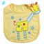 Bib de bebé de algodón con diseño de dibujos animados - Impermeable y cómodo