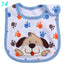 Bib de bebé de algodón con diseño de dibujos animados - Impermeable y cómodo