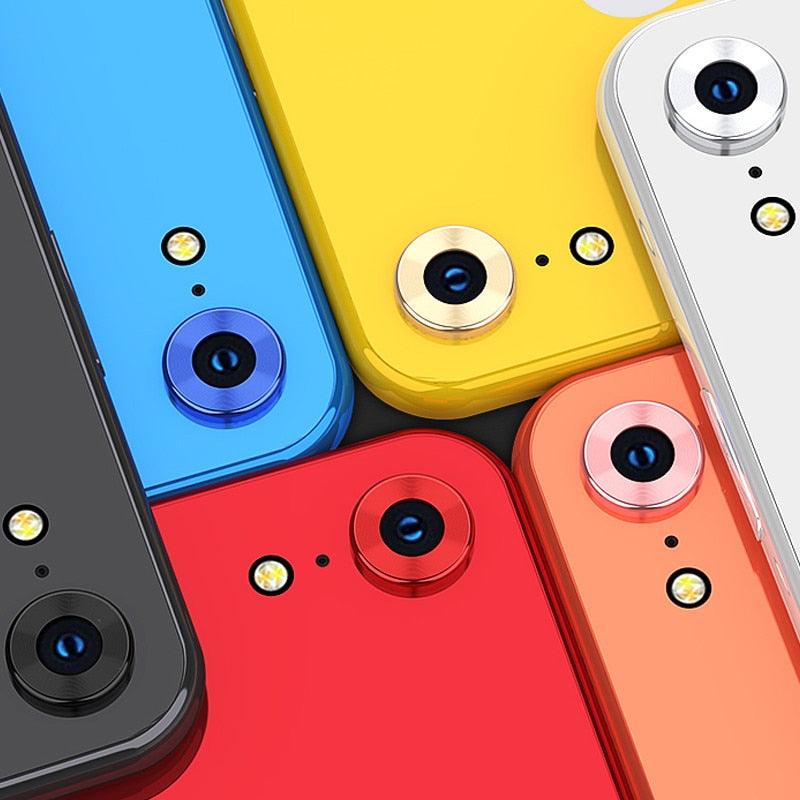 Protecteur d'objectif de caméra en verre trempé premium pour iPhone XR