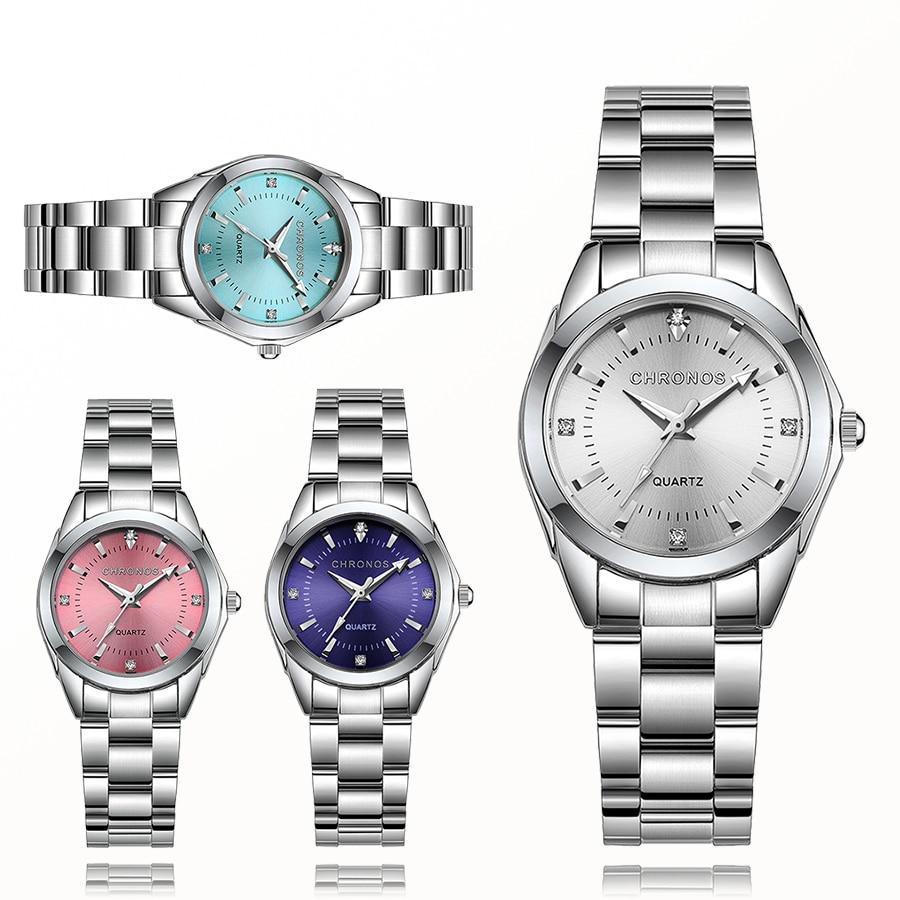 Montre à Quartz en Rhinestones de Luxe STEVVEX pour Femmes