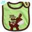 Bib de bebé de algodón con diseño de dibujos animados - Impermeable y cómodo