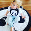 Alfombra de Juego de Algodón Premium para Bebés - Alfombra Redonda Suave para Niños