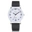 Montre à Quartz Blanche Élégante pour Femme avec Bracelet en Cuir