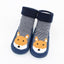 Baby Warm Stretchy Booties with Rubber Soles for Newborns
