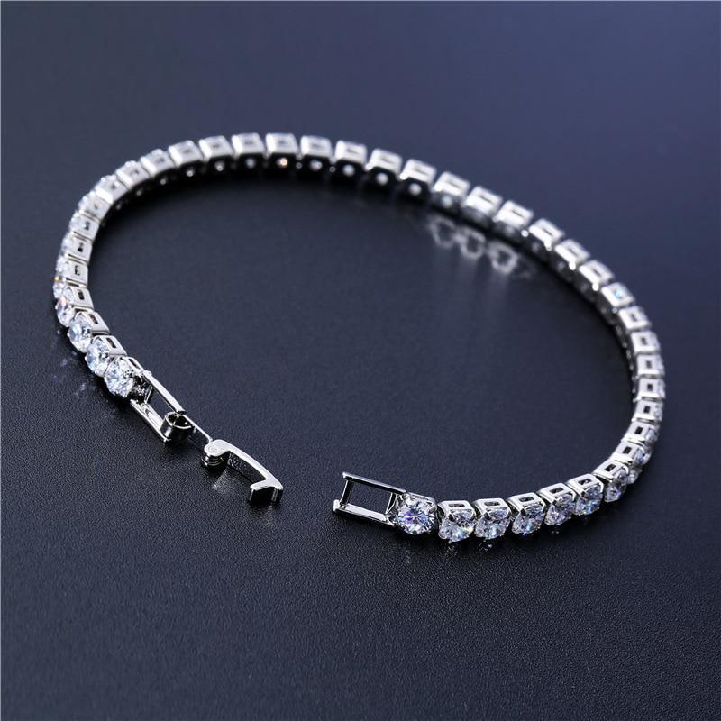 Elegant Cubic Zirconia Tennis Bracelet for Men and Women
